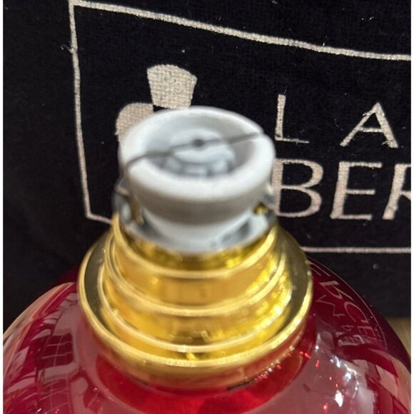 LAMPE BERGER Catalytic Oil Lamp Red Glass Boule Home Fragrance Lamp 5.75” X 3.5” - Picture 4 of 5